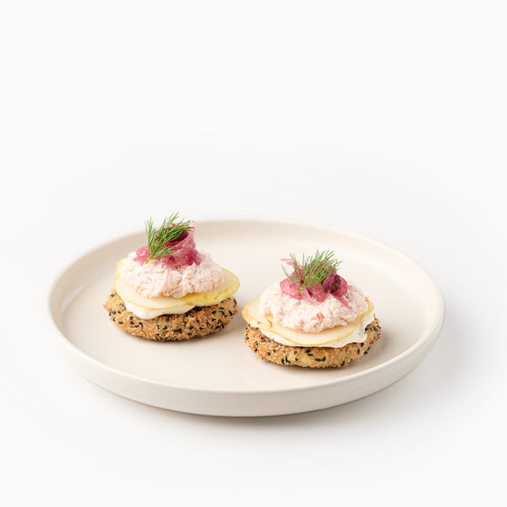 Sushi pizza crabe