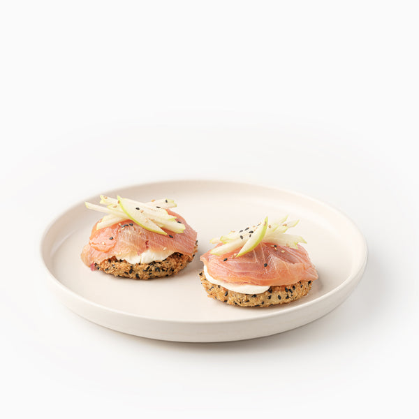 Sushi pizza saumon fumé